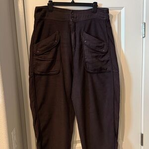 Free People Dark Brown Cargo Pants